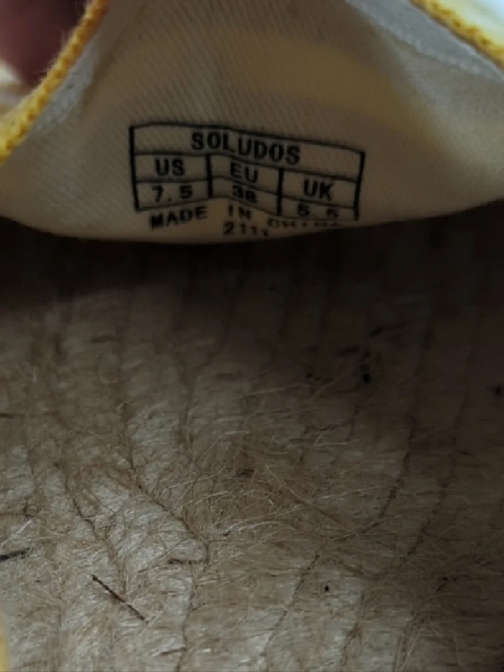 New Soludos Dali Striped Espadrilles in Yellow Size 7.5